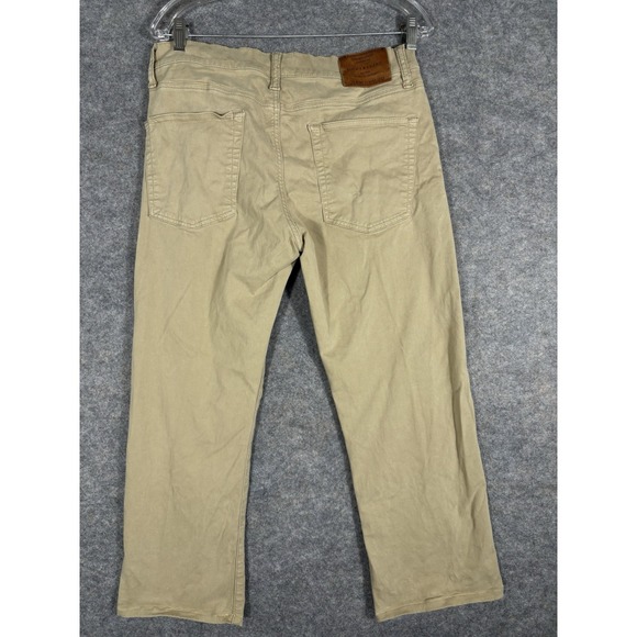 Lucky Brand 363 Straight Pants Mens 31x32 Khaki Beige Stretch Casual Cotton - Picture 9 of 10